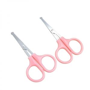 다용도 눈썹 콧털제거 미용 안전 가위 둥근날