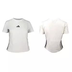 에센셜 3S 슬림 여성 크롭 반팔 티셔츠 JE1239