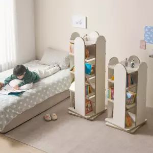 에보니아 라미 회전 책장 시리즈 기본형 바퀴형 / 3단 4단 교구장 책꽂이