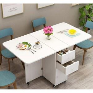 접이식 식탁테이블 원목 테이블 바베큐 자취방 원탁 고재 밥상 정사각형 소형 다이닝테이블