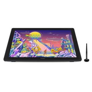 화면이 있는 HUION Kamvas 24 플러스 2.5K QHD 그래픽 드로잉 태블릿, 140%sRGB 풀라미네이션 QD 모니터, 배터리 없는 스타일러스 8192 펜 압력 기울기, PC, Mac, Android, 23.8인치 디스플레이용