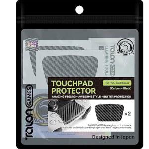 EaJ 탈롱가 터치패드 스킨 듀얼센스 컨트롤러와 호환 용 텍스처 향상 프리컷 적용하기 쉽고 보호 기능 추가 3D 카본 블랙