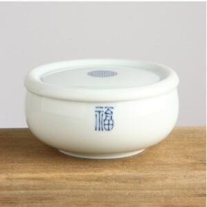 대장금 탕기 대접 복 전통문양 뚜껑있는 도자기 그릇 간장종지