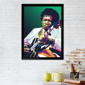 Bb 킹 캔버스 아트 포스터 및 벽 그림 인쇄 현대 가족 침실 장식