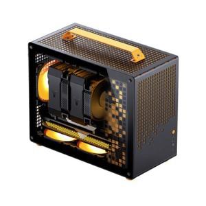 :존스플러스 JONSPLUS Z20 M-ATX 컴퓨터 PC 케이스 (블랙 오렌지)