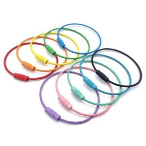 DIY 와이어링 칼라혼합 10개세트 열쇠고리 키홀더 굿즈 키링 제작 부자재 재료