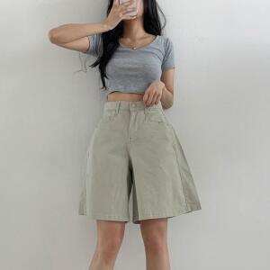 여성 와이드핏 에이라인 편한 반바지