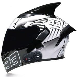 블루투스 하이바 풀페이스 안전 특이한 보호 남녀공용 자 헬멧 2XL 모자