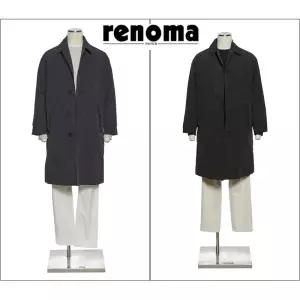 [롯데백화점]레노마 F/W 봄/가을/초겨울까지 입는 트렌치코트 세미오버핏 2종1택 EK3653