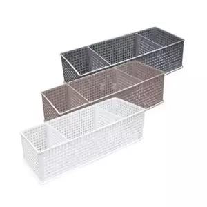 칸칸 바스켓-중 약30x12.4x8.3cm)칸막이 분리가능 블럭형 다용도바구니 다용도바스켓 수납정리함