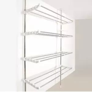 폭 조절 가능 벽 접이식 공간 활용 원룸 빨래 건조대 베란다빨래건조대 실내빨래건조대