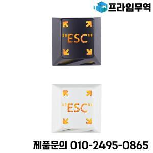 Holyoops 장인 키캡 CNC 양극 산화 알루미늄 호환 체리 MX 스위치 후면 조명 화이트 오렌지 블랙 ESC R1