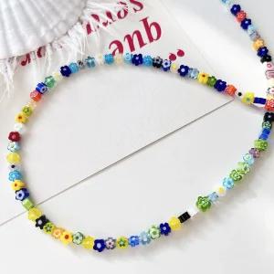 [1줄]관통형 5mm 베네치아 플라워 믹스 3-10-12 악세사리부자재 비즈공예