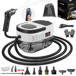 [미국배송] 가정용 스팀 클리너 2500W 벌레 휴대용 고압 소파 자동차 창문용 디테일링 가구 집 침대 클리너