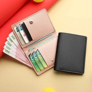 남녀공용 똑딱이 반지갑 생활방수 카드 신분증 보관 여성반지갑 미니지갑 초등학생지갑