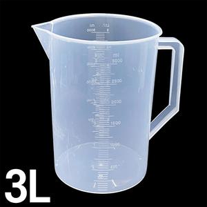 다용도 계량컵 플라스틱 비커 비이커 대용량 용기 깔때기 눈금컵 오일통 3리터 3000ml
