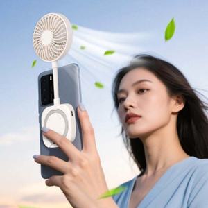 아이쿨 자석 휴대폰 선풍기 마그네틱 냉풍기 핸즈프리형 휴대용 무선 선풍기 저소음