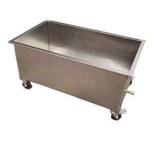 스테인레스 이동식 사각통 저장 뚜껑 대형 물통 500근 스텐사각통