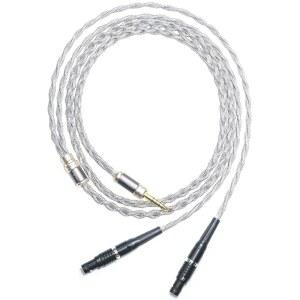 FSIjiangyi 6N 단결정 실버 헤드폰 케이블 포컬 유토피아 3.5mm 4.4mm 밸런스 하이파이 오디오 업그레이드 케이블(4.4mm 플러그)