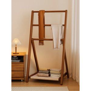 낮은 사다리행거 옷걸이 우드 스탠드 사다리 행거 원목