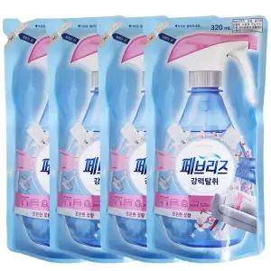 페브리즈 섬유탈취제 은은한꽃향 리필 320ml 4개