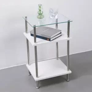 [리빙위즈] 레이 화이트 모듈 수납 선반 장식장 3단