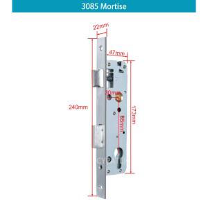 2885 3085 3585 4585 5085 5585 6085 7085 사이즈 락 바디 장붓 구멍 슬림 스마트 알루미늄 도어락