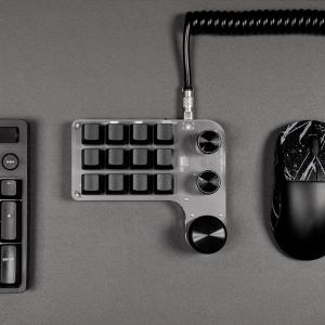 프로그래밍 가능 DIY 식 키보드 7 색 라이트 12/3 키 손잡이 PC Macbook 노트북 용 Bluetooth 호환 단축키