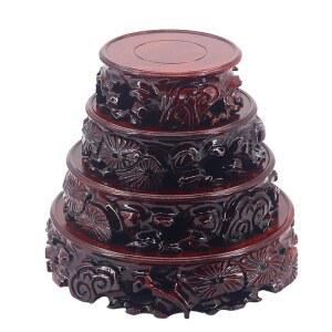 원목 수석 받침대 나무뿌리 가능 공예품 좌대 사각 조각