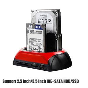 SATA IDE USB HDD 도킹 스테이션 eSATA 2 0 어댑터 5 3 하드 디스크 드라이브 인클로저 올인원