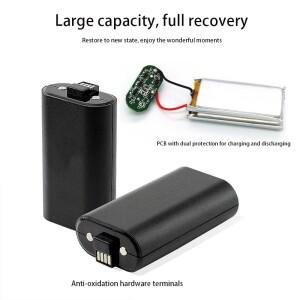 Xbox One 무선 컨트롤러 게임 패드 용 1400mAh 교체 배터리 팩(Type-C 충전 케이블 포함)
