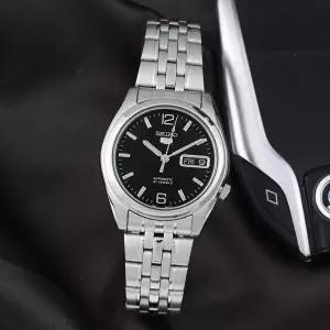 [세이코]5 SNK393K1 오토매틱 데이데이트 아날로그 클래식 남자 메탈 손목시계 c