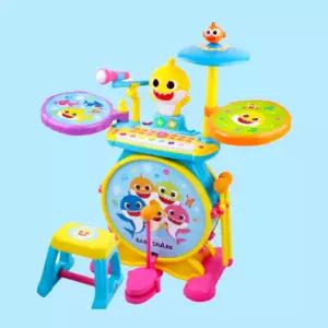 핑크퐁 아기상어 뮤직플레이세트 유아 드럼 피아노 악기놀이 장난감