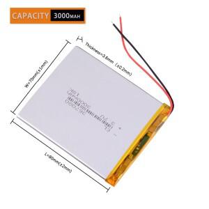 407080 357080 리튬 폴리머 리포 배터리 Mp3 7 인치 8 태블릿 PC 전자책 3.7v 3000mAh