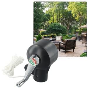 새로운 크랭크 핸들 파티오 우산 야외 교체 홀더 예비 부품 듀티