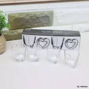 소주잔 RPBJAELZ 퓨어하트소주잔4p ABM도매콜 유리잔