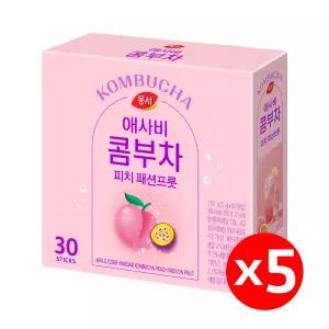 동서 애사비 콤부차 피치 패션프룻 30T x5개