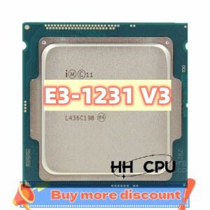 쿼드코어 LGA 1150 CPU 프로세서 제온 E3 1231 V3 1231V3 3 3GHz