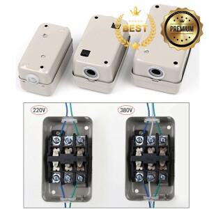 AC 380V 전원 푸시 버튼 스위치 배선 단자대 정션 박스 1.5kw BS230B