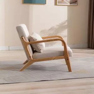 카페 낮은 의자 라운지 휴식 거실 원목 독서 호텔 1인용 쿠션소파