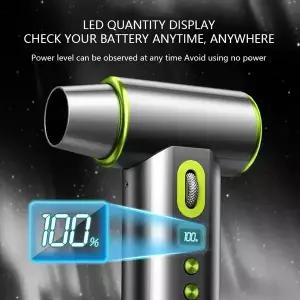 [에어건 컴프레셔] 420W 고속 전기 공기 송풍기 60mm 브러시리스 터보 제트 팬 USB 충전식 16000mAh 강력한