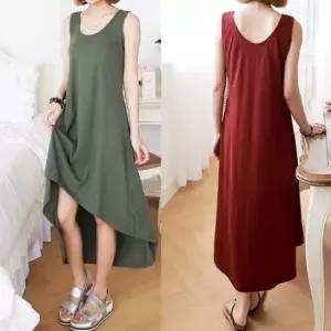 [토마토팩토리]언발 롱 원피스