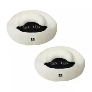 레토 강아지방석 고양이 반려동물 펫 도넛 양 쿠션 2P