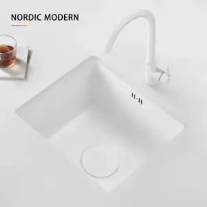 화이트 싱크볼 작은 간이싱크대 인테리어 법랑 백조씽크 리모델링