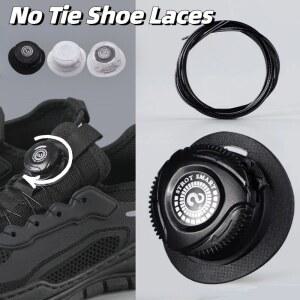 자전거빵구 운동화 자동 버클 로프 빠른 잠금 신발끈 없는 금속 와이어 회전 1
