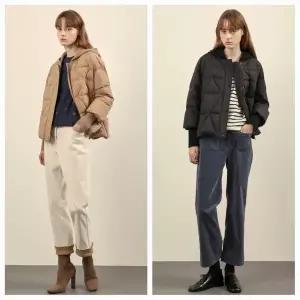 갤러리아 니트 후드 덕다운점퍼 VOCKD4W9341