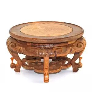 받침대 공예품 사각 분재 인테리어 나무뿌리 도자기 화분