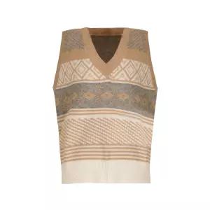 [올리비아하슬러] 브이넥 자카드 베스트_OHDWSW104