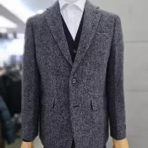 [바쏘]남성 가을 겨울 그레이 알파카 혼방 콤비 자켓 WSAFZ3JS24A