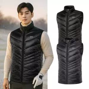 [비티알] 남성 겨울 웰론 보온 골프 경량 패딩 조끼 BSC072SV4M
